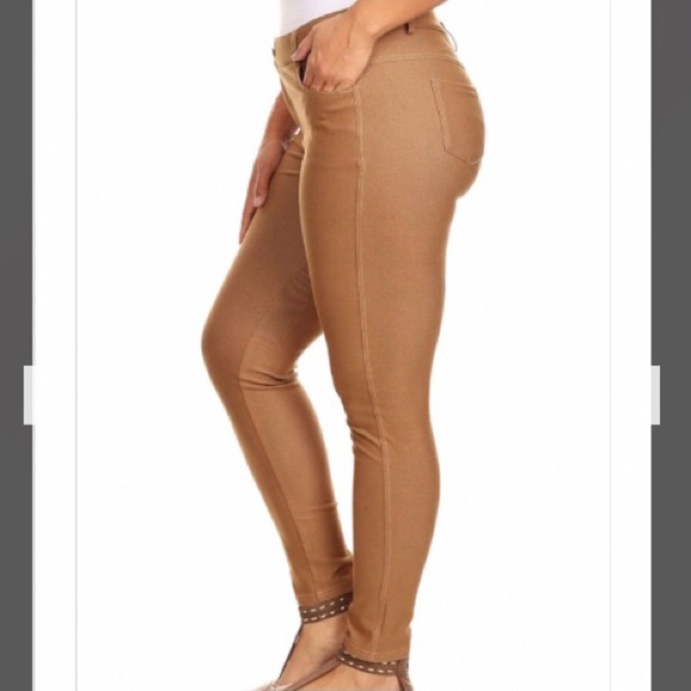 Plus Size Mid Rise Skinny Jeggings